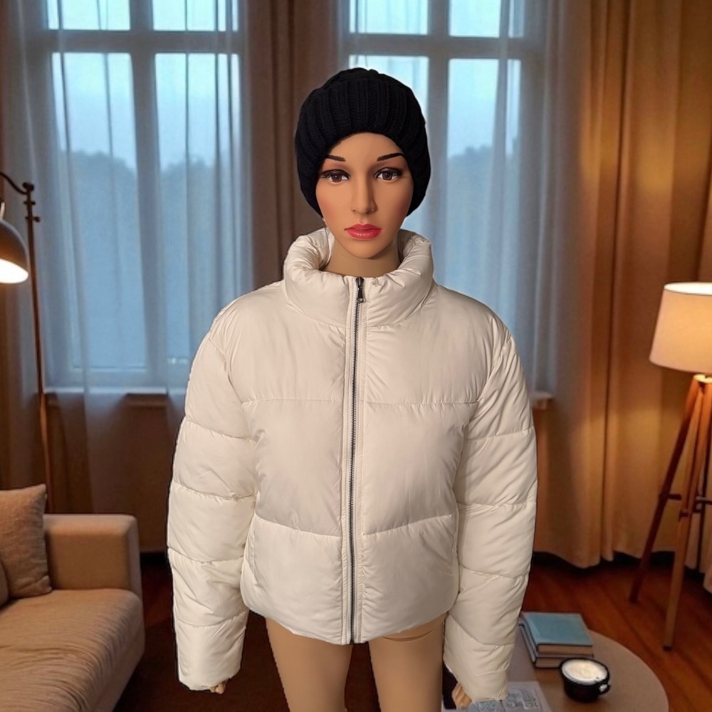 Women’s Casual Puffer Jacket - Picture 3 of 6